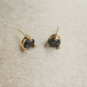 Alicia Bonnie Flower Fairy Gold onyx Earrings New